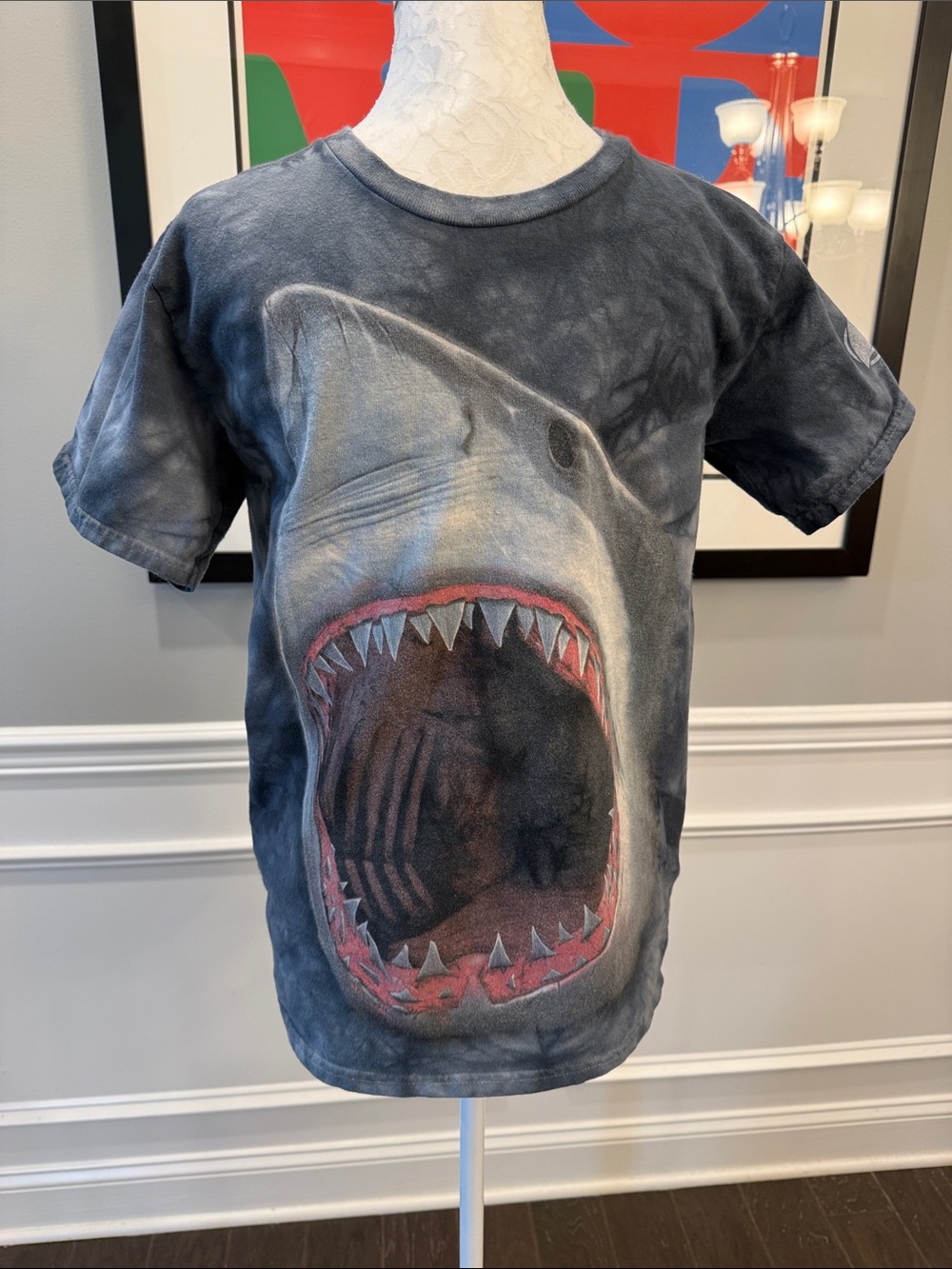 The Mountain Shark Bite Great White Tie Dye Graphic T-Shirt Unisex